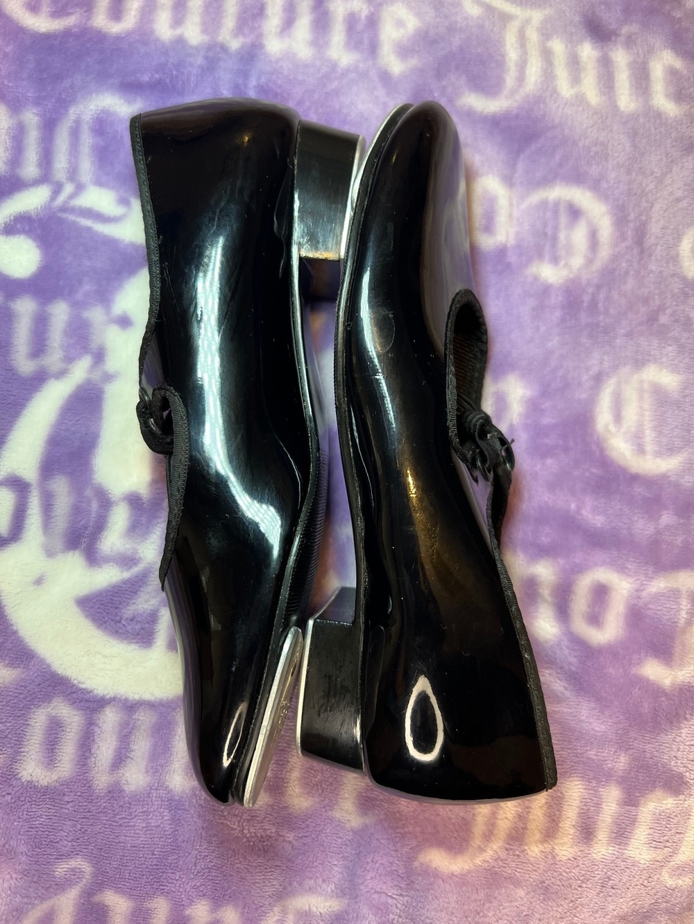 Spotlights by Payless Black Patent Tap Dance Shoes Kids